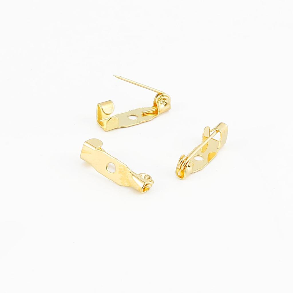 10pcs Stainless Steel Safety Pins DIY Rustproof Buckle Pin Metal Brooch Badge