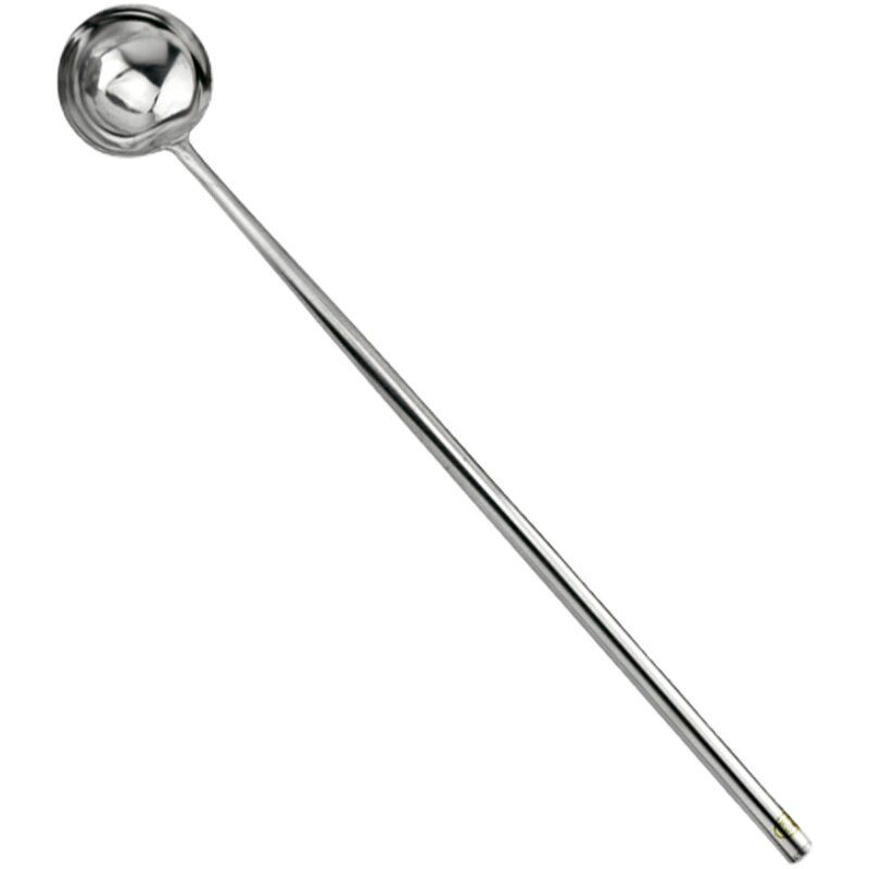 304 Long Stainless Steel Spoon Spatula with Long Handle Canteen Large Soup Spoon Porridge Spoon Soup Kitchen Cooking Spoon Shell