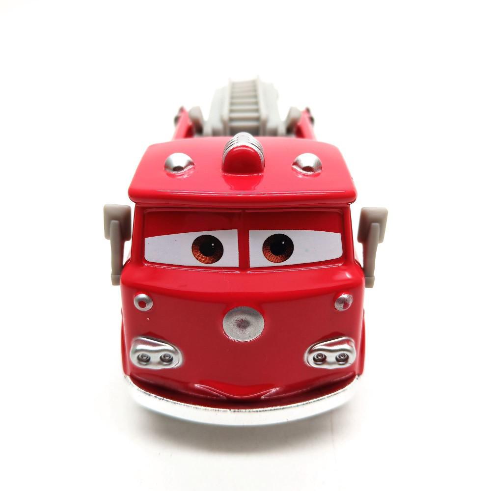 Authentic McQueen & Mater Alloy Racing Cars for Kids - Fire Engine & Little Red Models