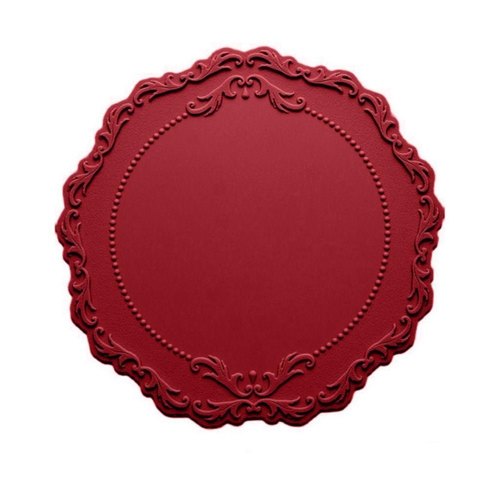 1 шт. кружевной силиконовый подстаканник с рельефным дном, нескользящий коврик для украшения стола, кухонные принадлежности, круглый коврик для чашки, подставка для посуды