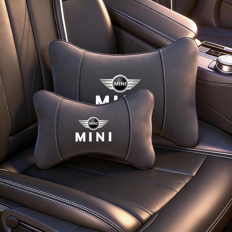 Car Headrest/Lumbar Support Car Neck Pillow Waist Cushion For MINI WORKS One Cooper JCW R60 R59 R58 R57 R56 R55 R53 R52 F55 F56