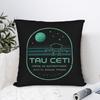Проект «Галлилей» - Наволочка для декоративной подушки Tau Ceti, Полиэстер, Декоративная наволочка, Забавная наволочка