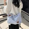 Trendy Canvas Tote Bag Women 2023 Summer New Small Batch Design Large Capacity Fashion Crossbody Bag