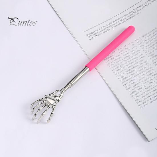 Выдвижной скребок для спины с призраком из нержавеющей стали, портативный телескопический массажер с когтями, забавный подарок для пожилых людей, пап, мужчин, женщин