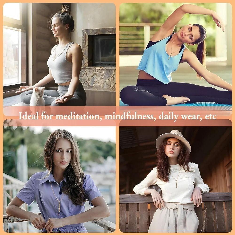 For Breathing Exercises Mindful Breathing Necklace Anxiety Relief Necklace  Daliy Wear