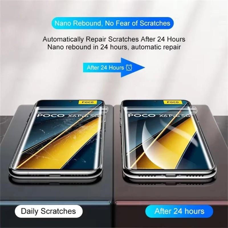 3 шт. Гидрогелевая мягкая пленка для Xiaomi PocoX8 PocoX5 Матовая и Антишпионская Защитная пленка для конфиденциальности для Xiaomi Poco X5 Pro Max Neo HD Пленка с защитой от синего света