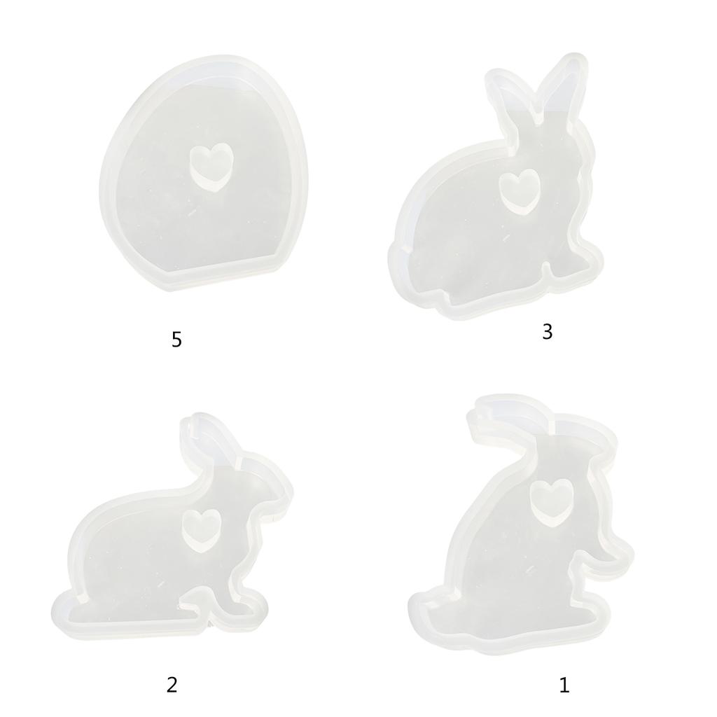 Пасхальный кролик смоляная литейная форма 3D кролик свеча силиконовая форма для самостоятельного изготовления свечей глина ремесло гипс домашнее украшение