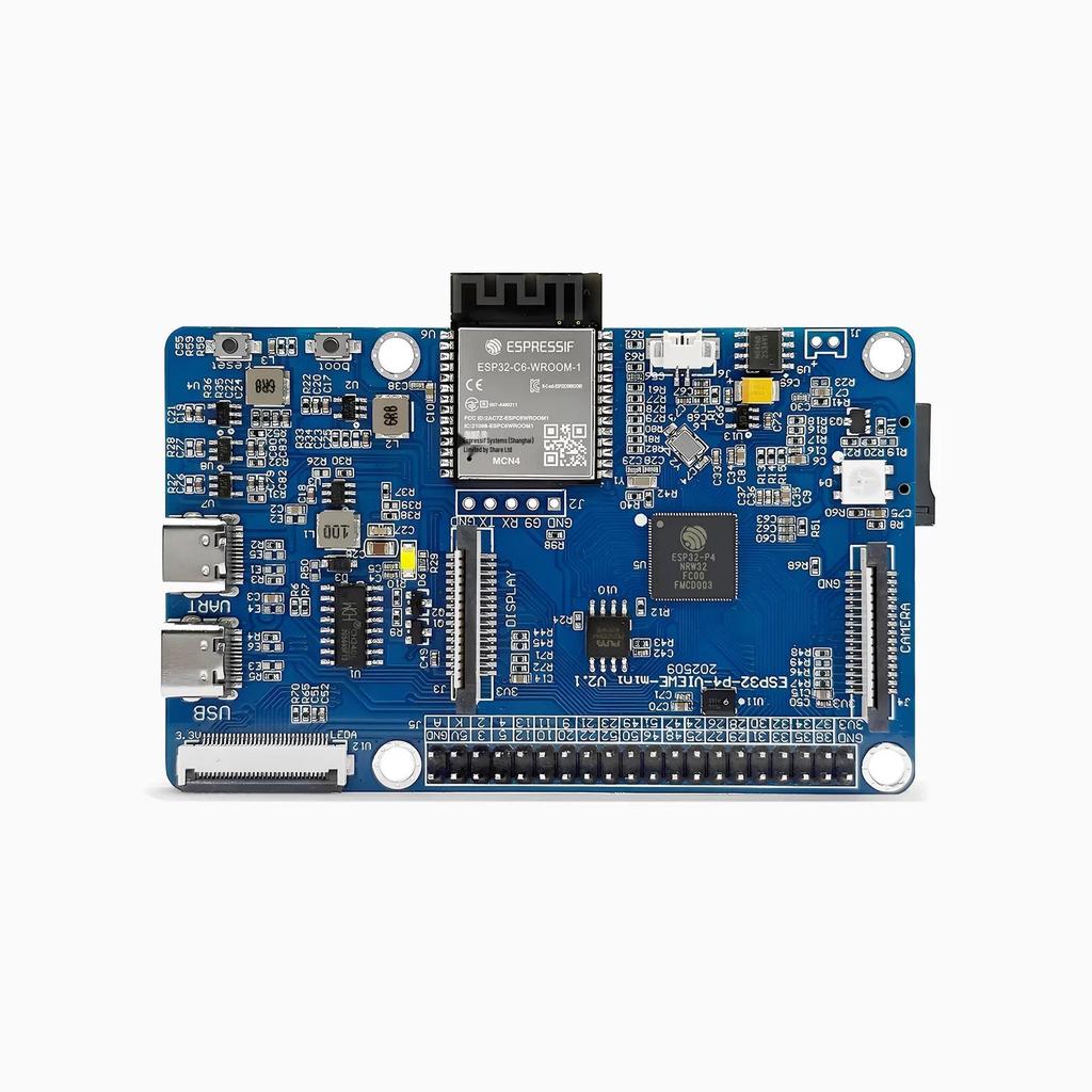 Плата ESP32-P4-Ultra: ESP32-C6 Двухъядерный, WiFi 6, Bluetooth, DSI Экран, Камера, Микрофон