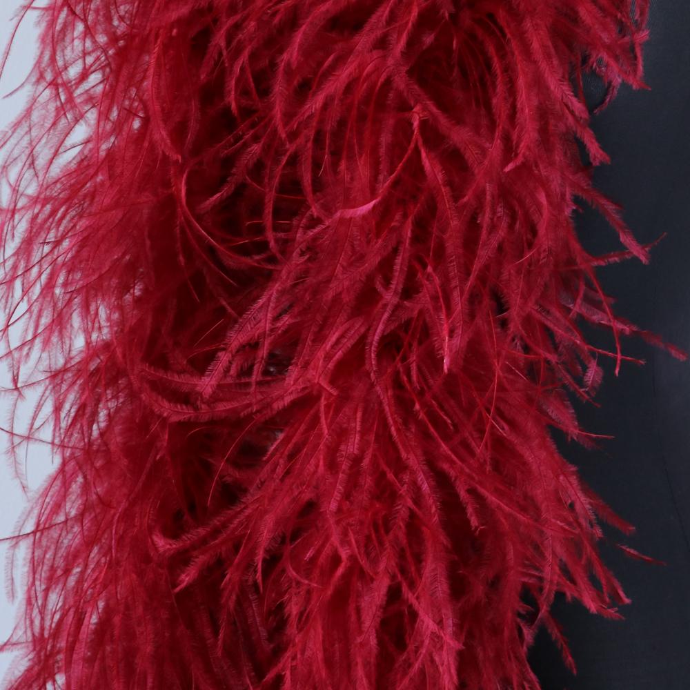 DIY 0,5 метра Толстая боа из страусиных перьев 2-20 слоев Лента Шитье Платье Шарф Шаль DIY Карнавал Свадебная вечеринка Одежда Декор юбки-перья