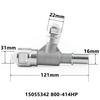 Metal Heated Hose Connector 800-413HP/414HP for Cadillac, Chevrolet, GMC