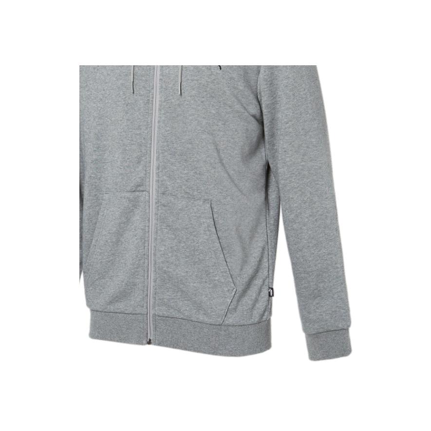 Puma Куртка с капюшоном на молнии с логотипом, мужская, серая 847219-03