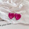 2024 Irregular Heart Stud Earrings - Niche Sweet Luxury, Non-Pierced Ear Clips for Women