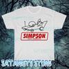 Новая мужская футболка с логотипом Simpson Racing, забавная, размеры от S до 5XL