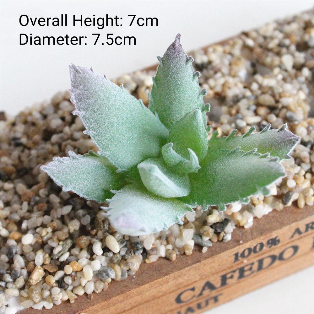 Зеленый Флок Искусственные Суккуленты Домашний Декор Спальни Гостиной Поддельные Растения DIY Цветочная Композиция plante artificielle