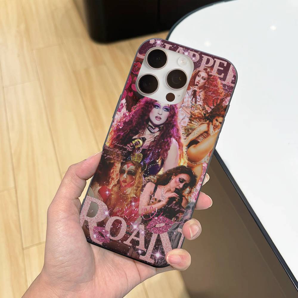 Чехол для телефона Singer C-Chappell R-Roan для iPhone 17 16 15 11 12 13 14 Pro Max Мягкий гофрированный силиконовый чехол