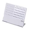 Super Perpetual Unique 100 Years Calendar Aluminum Alloy Metal Table English Calendars Office Desk D