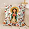 Our Lady of Guadalupe Cushion Cover Soft Plush Fabric DoubleSided Printed Cushion Covers for All Seasons Modern HomeDecor Gift