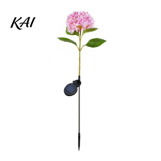 Solar Powered Patio Decor Fairy Hydrangea Lights, Garden Stake Waterproof LED Flower Light, Twinkling Tree Lights Outdoor Colorful Lamp