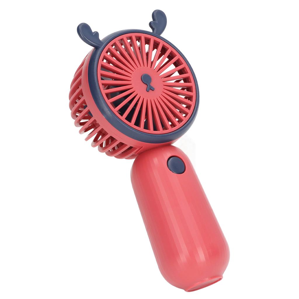 Ручной вентилятор USB зарядка портативный мини красный рог животного милый стиль работающий от батареи вентилятор для Tr