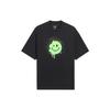 Li Ning X OG_Slick Collaboration Skateboard Series Smiley Face Print Loose Breathable Crew Neck Short Sleeve T-Shirt Unisex Tops Black AHSS279-2