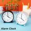 Alarm Clock Night Light Small Round Silent Sweep Analogue Alarm Clock Table Clocks for Home Office Desktop Dropshipping 2025