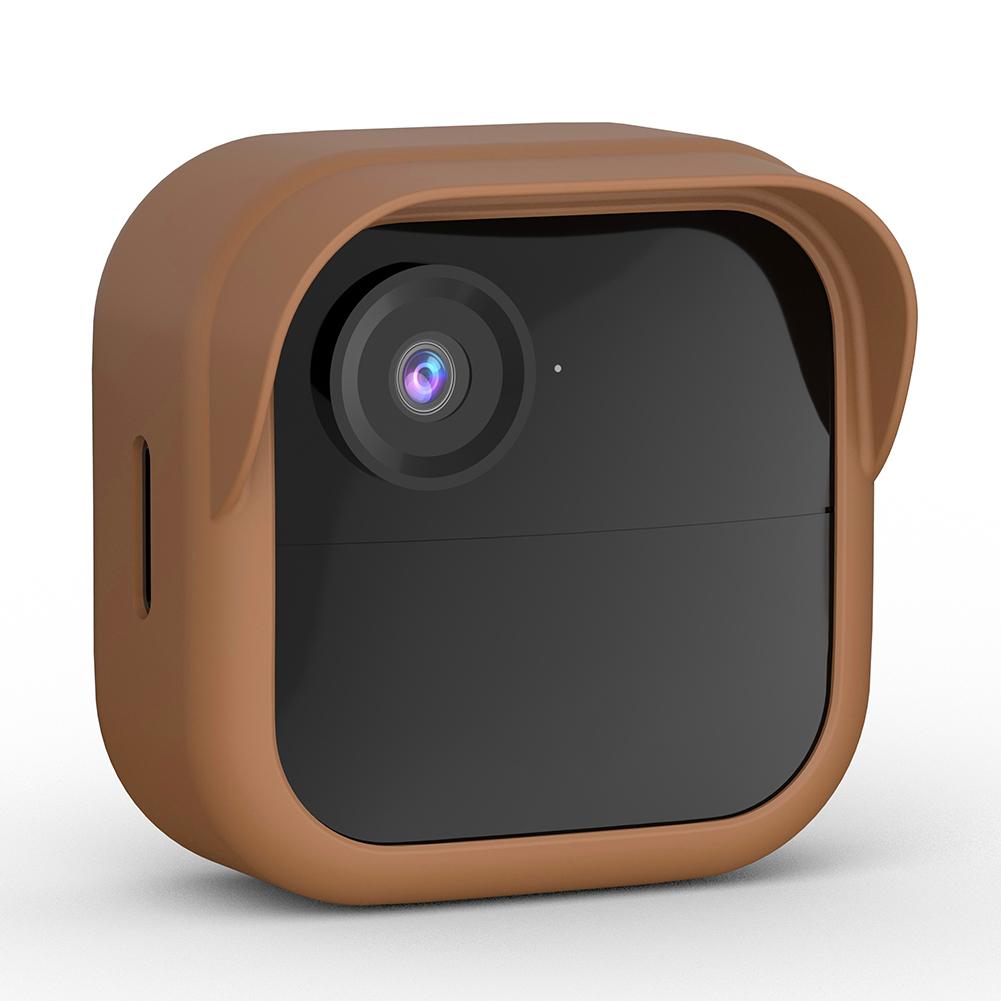 6UK Silicone Camera Housing Brim Design for Blink Outdoor 4 (4th Gen) (Dark Brow