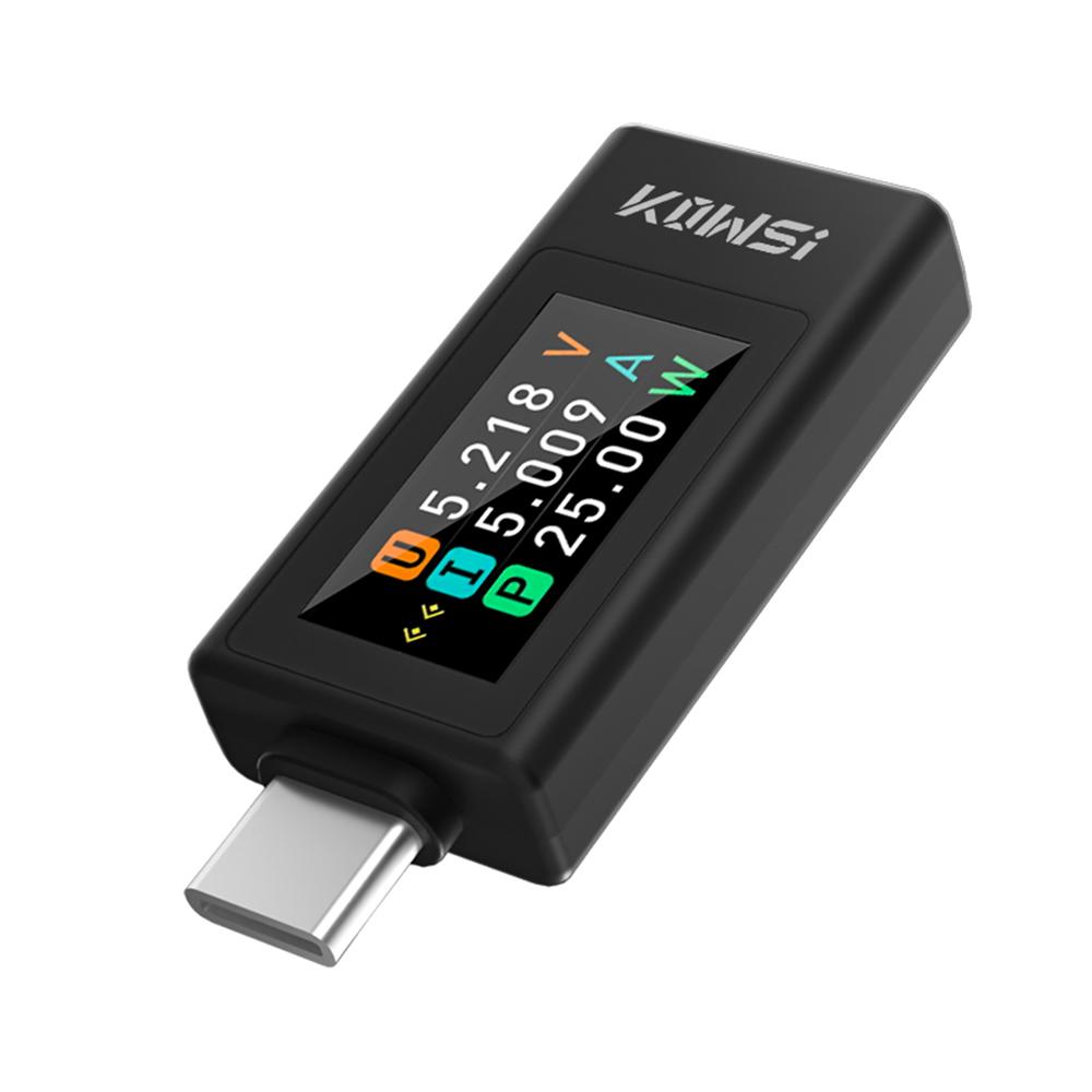 KWS-1902L DC 4-30V 0-8A Voltmeter Ammeter Power Meter 240W Multifunction Tester 0.96" TFT Display Type C Interface