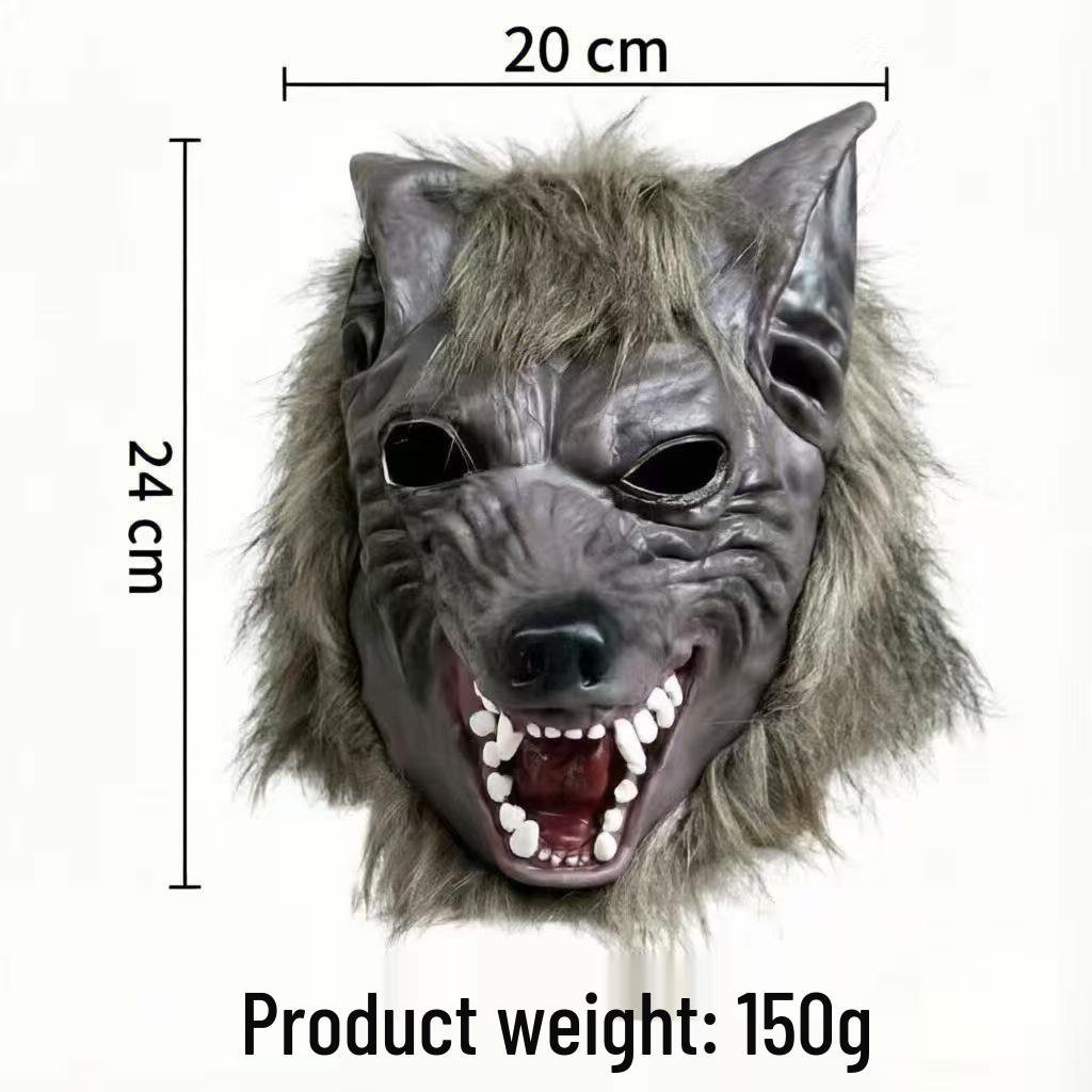 Werewolf Mask Set: Halloween Horror Full Head Wolf Masquerade Headgear