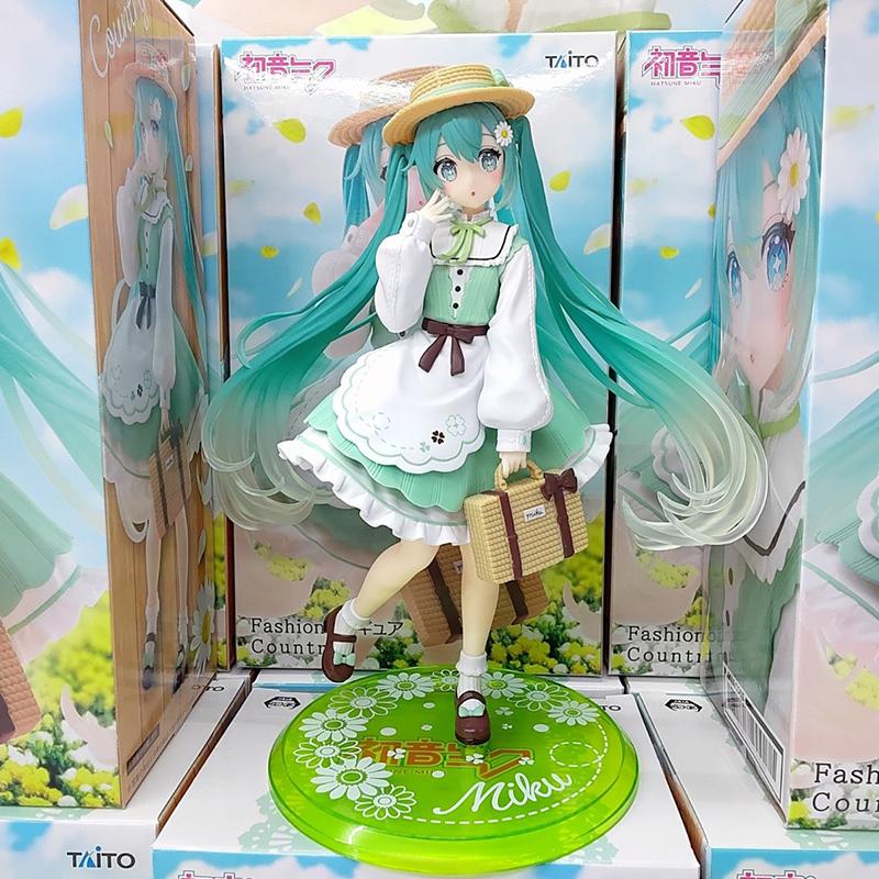 20cm taito fashion hatsune miku country anime figure toys action statuette pvc model collection doll birthday present
