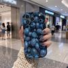 Realistic Blueberry Berries Frame Wavy Edge Phone Case For iPhone 16 15 14 Pro Max 13 12 11 Mini XR XS SE 2020 17 Air Cover Soft