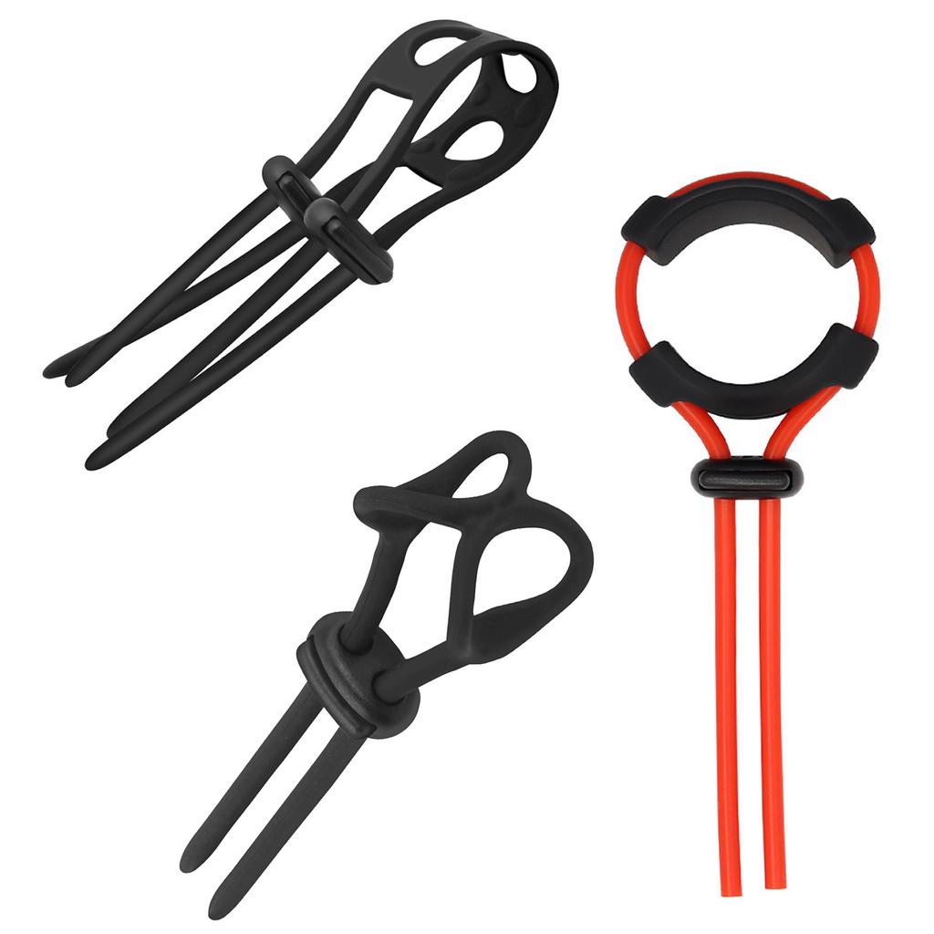 Регулируемый мужской силиконовый замок для пениса, кольцо на член, бондаж, задержка эрекции, увеличение, шарик, носилки, массажер, мужские секс-игрушки