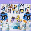 Astronaut Themed Birthday Party Supplies With Paper Flag Banners And Latex Balloons For Celebrations