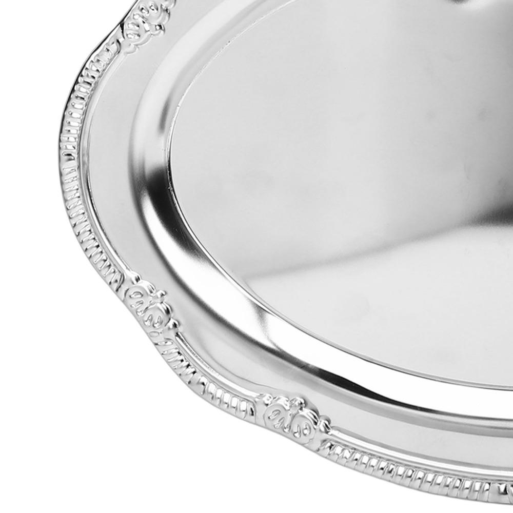 Sturdy Metal Serving Tray Oval Storage Tray Organizer Tray Display Tray  Café Display