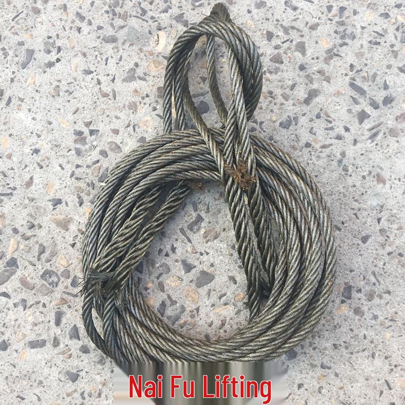 Плетеная стальная канатная стропа с коушем для крана, лебедки, тали и стропов - Бесплатная доставка