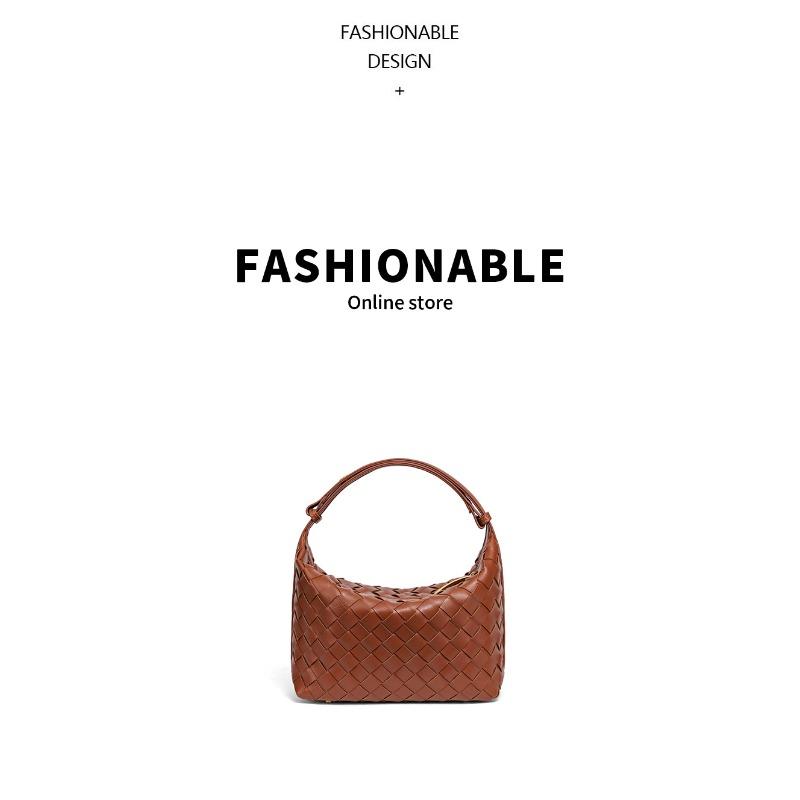 Handwoven hand bag cross-border new fresh temperament shoulder bag horizontal casual style underarm bag
