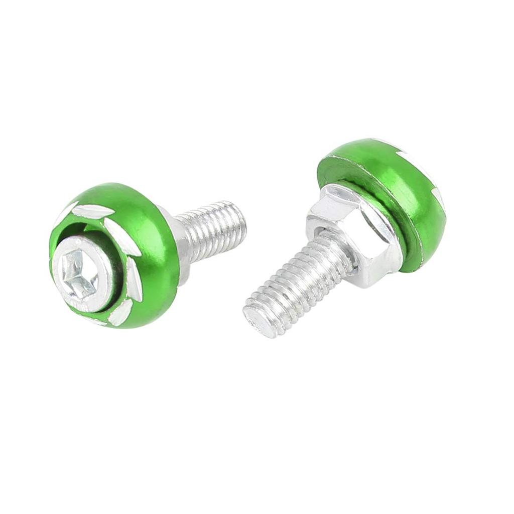 uxcell License Plate Bolts License Plate Screws Motorcycle License Plate Bolts Metal 6mm 10pcs Green