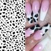 Дизайн Корова Маникюр DIY Nail Art Наклейка для ногтей с принтом коровы самоклеящаяся наклейка 3D неправильные пятна
