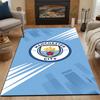 Manchester City FC Logo Rug Patterned carpet, non slip mat suitable for living room and bedroom sofas