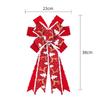 1 шт. Проволочный красный рождественский бант со снежинкой, Рождественское украшение для верхушки елки и входной двери, Аксессуары для упаковки подарков