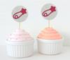 Darling Souvenir| Baby Nappy Pin Baby Shower Cupcake Toppers| Dessert Decorations - Pack Of