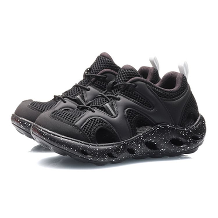 Li Ning Youth Childrens Sports Lifestyle Series Fun Childhood Comfortable Versatile Sandals Kids Sandals Black YKUQ008-1