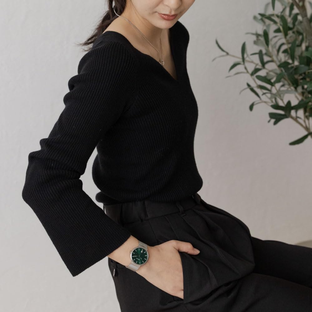 Bering Classic Scandinavian Carved Mesh Watch, Silver, 11035-008