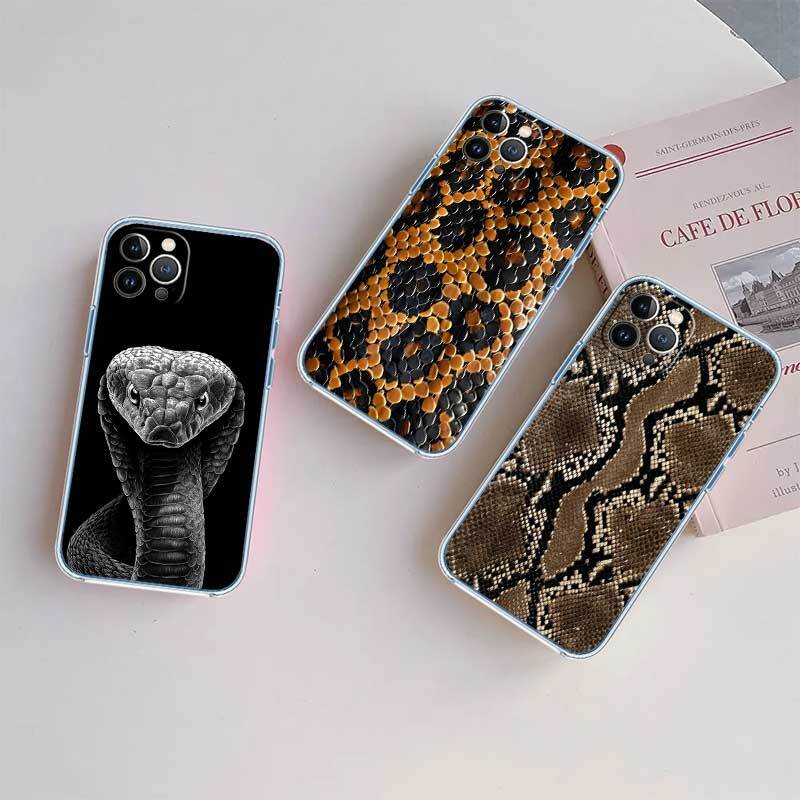 Чехол для телефона с рисунком змеиной кожи для Motorola G14 G15 G24 G30 G31 G32 G34 G41 G42 G51 G52 G50 G60S G60 G62 G72 G71 G73 G84 G85 G200 E32