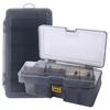 Plastic Fishing Tackle Box Double Layer Bait Storage Container Lure Hook Storage Case  Fishing Tool
