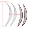 4pcs Chrome Car Wheel Eyebrow Arch Protector Trim Lips Fender Flares Universal