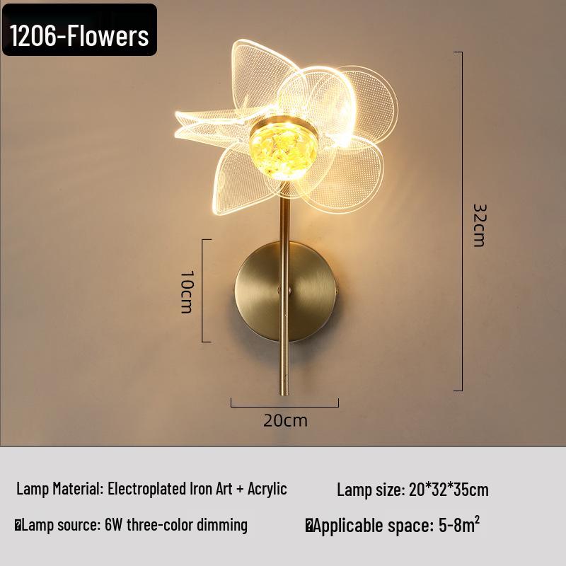 Кристальный Роскошный Настенный Светильник: Беспроводной прикроватный светильник для гостиной и коридора