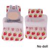 Постельное белье 3 предмета Подушка+Подушка+Одеяло Для 17 см Виниловой куклы Labubu Спальный мешок Исключая кукол Аксессуары для кукол