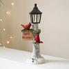 Red Cardinal Light Up Lantern Christmas Lighted Table Decor for Shelf Indoor
