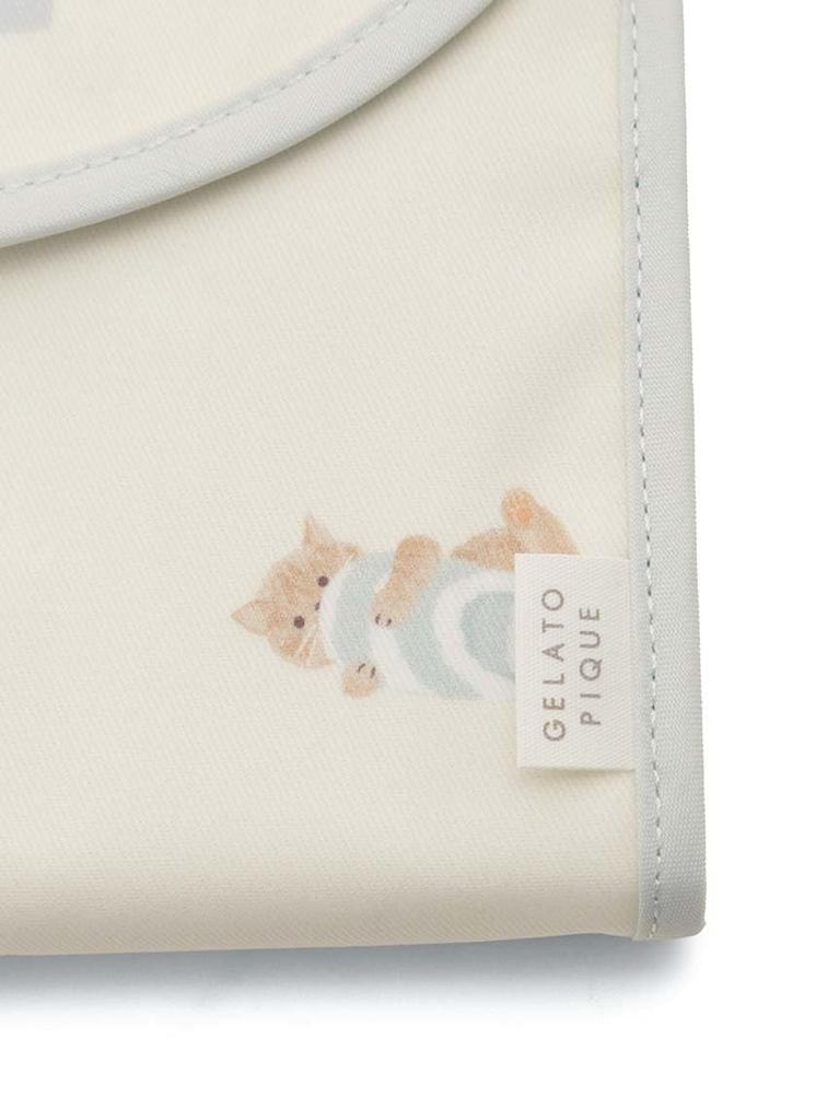 Playful Cat Pattern Maternity Notebook Case L PWGG245714 CRM F [Gelato Pique] Women's