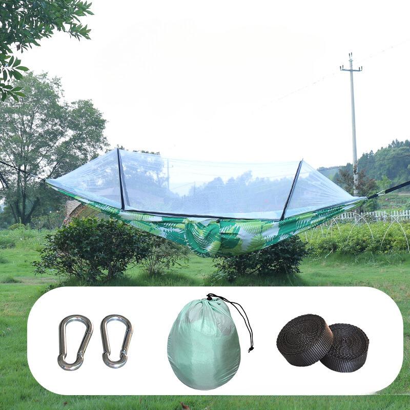 Нейлоновый гамак с защитой от опрокидывания, автоматический, быстро открывающийся, противоскользящий сетку для улицы